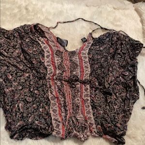 Batwing romper - super short